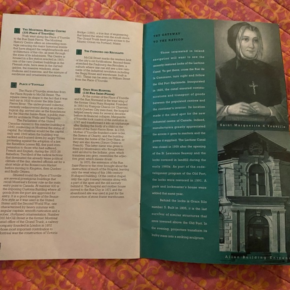 Vintage 1992, Old Montreal, A Walking Tour, Pamphlet - Picture 5 of 5